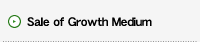 Sale of Growth Medium